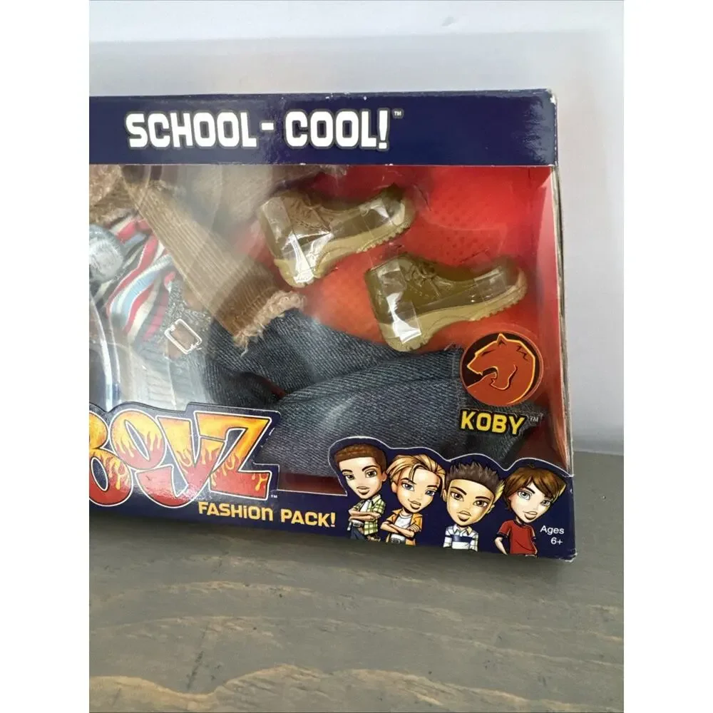 Bratz BOYZ KobyDoll Fashion Pack School Cool! Outfit New Sealed Package 2003 Vtg